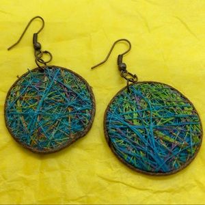 Paper crafted earring set